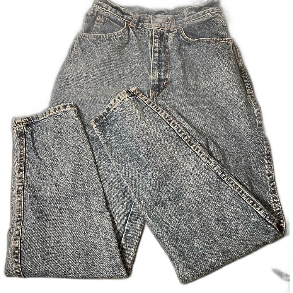 Vintage 70-80-90s Chic Denim Dark Wash Blue Mom High Rise Yoke Jeans Size 6